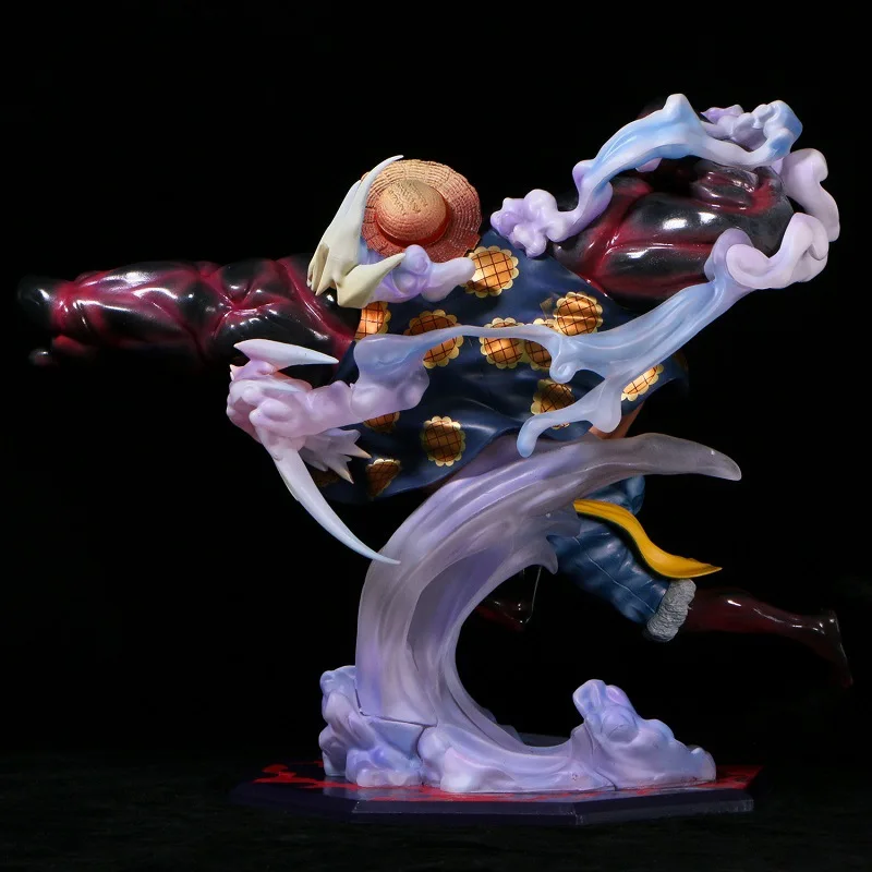 26cm nova uma peça anime figura macaco d. Luffy modelo periférico cena estátua decoração de mesa ornamentos presentes de aniversário brinquedos
