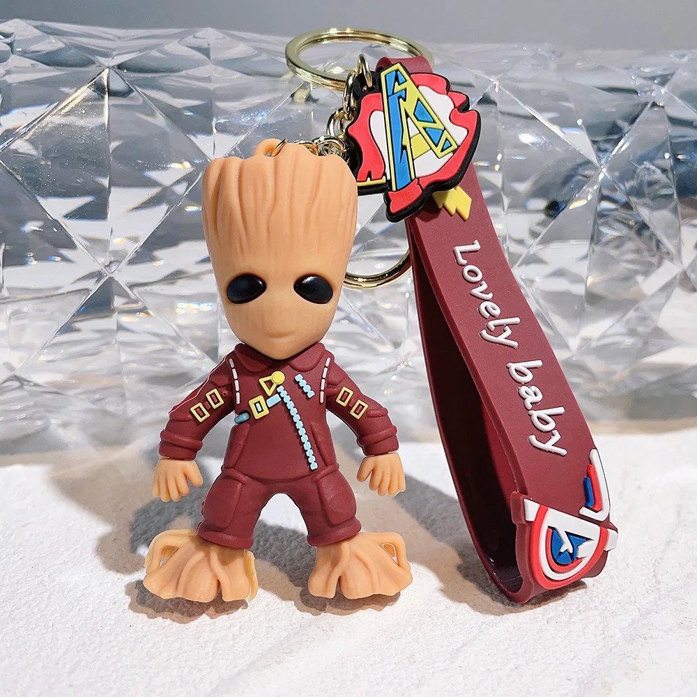 Guardians of the Galaxy Figure Keychain Cute Groot Rocket Raccoon