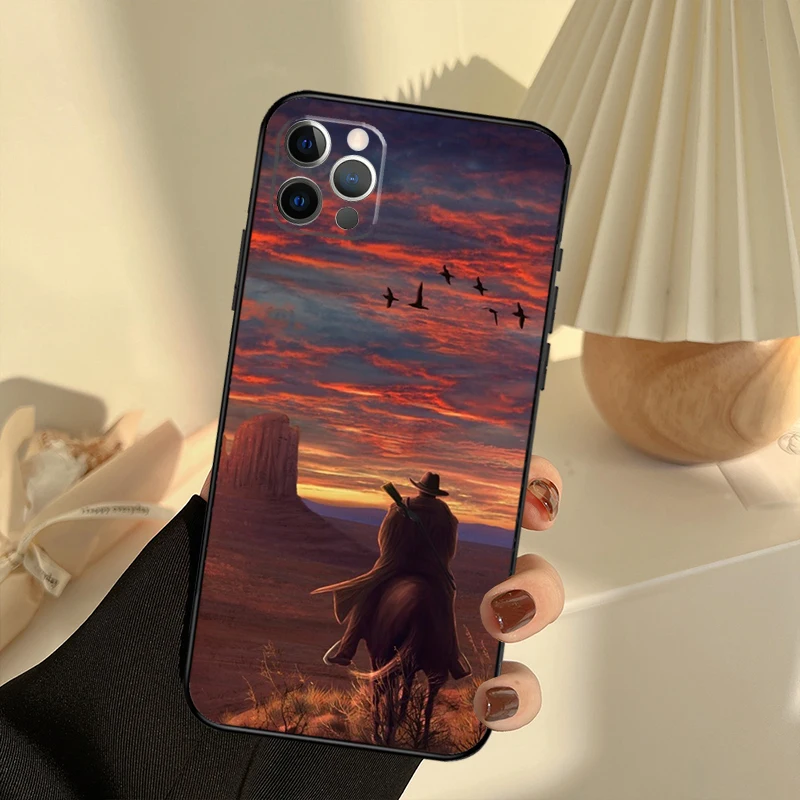 Red Dead Redemption 2 Case For iPhone 11 12 13 14 15 16 Pro Max Cover For iPhone 13 12 Mini XR X XS Max Plus