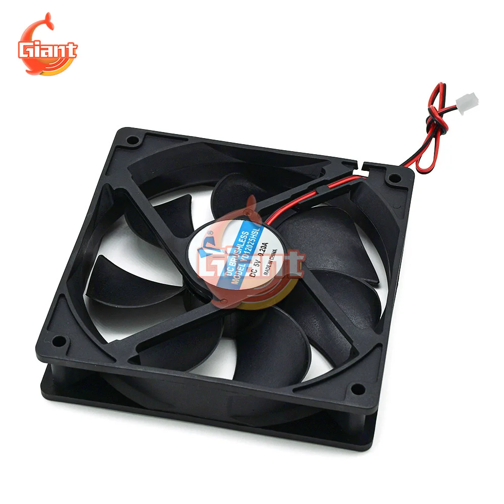 

5V 12V 24V 120mm 12025 Ball Cooling Fan 120x120x25mm PWM 2PIN DC Cooler Fan for PC Computer Case