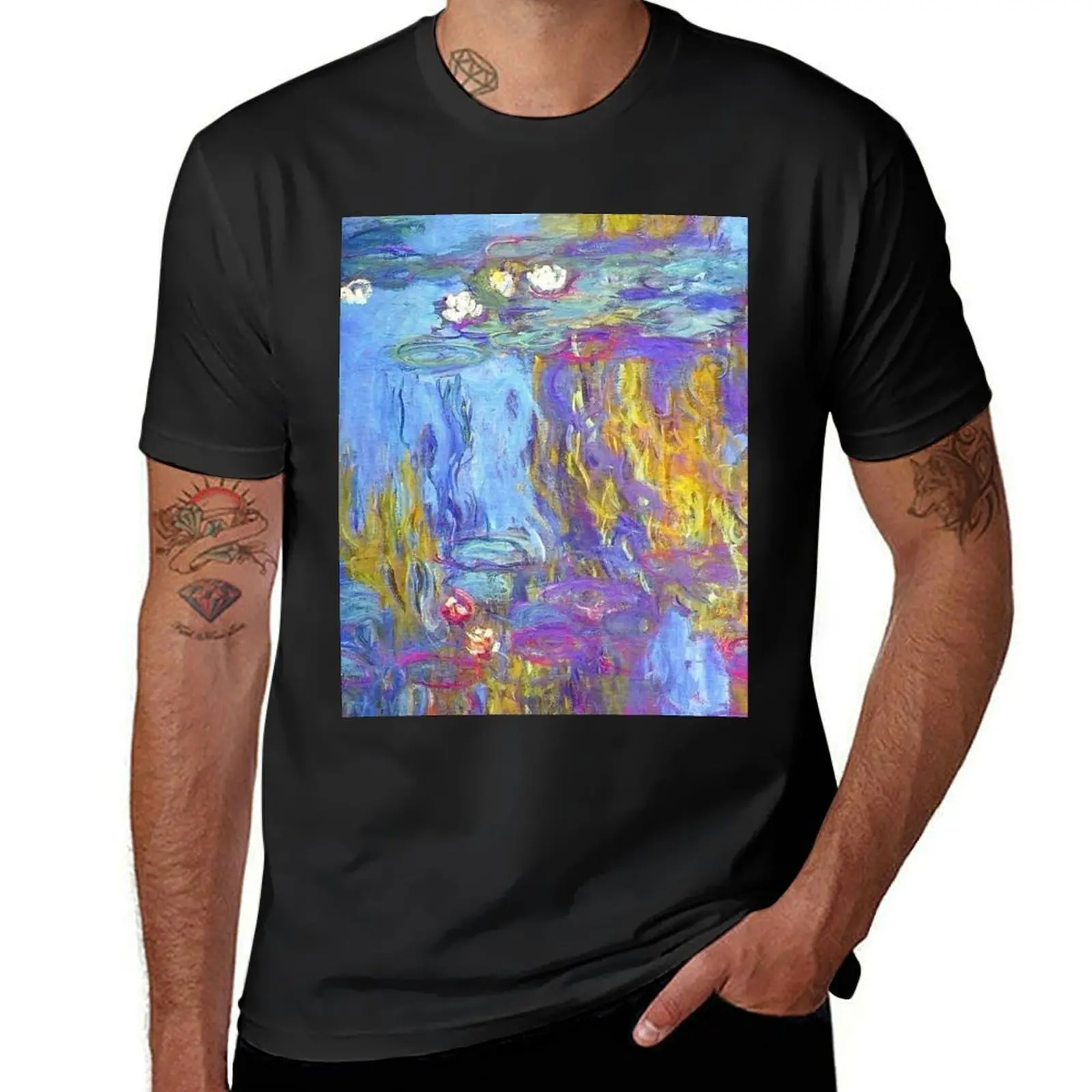 Water Lilies Monet colorful T-Shirt Blouse boys whites animal prinfor boys sublime mens t shirts