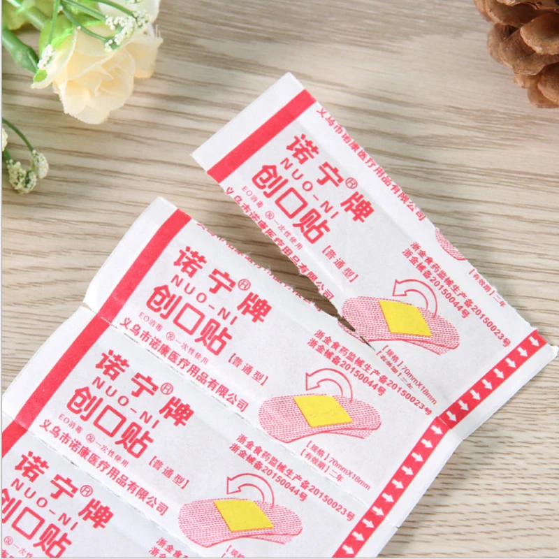 50 Pcs/bag Band Aid Breathable First Aid Adhesive Bandages  Wound Plast Wound Dressing Sticking Plaster Baby Care Stuff