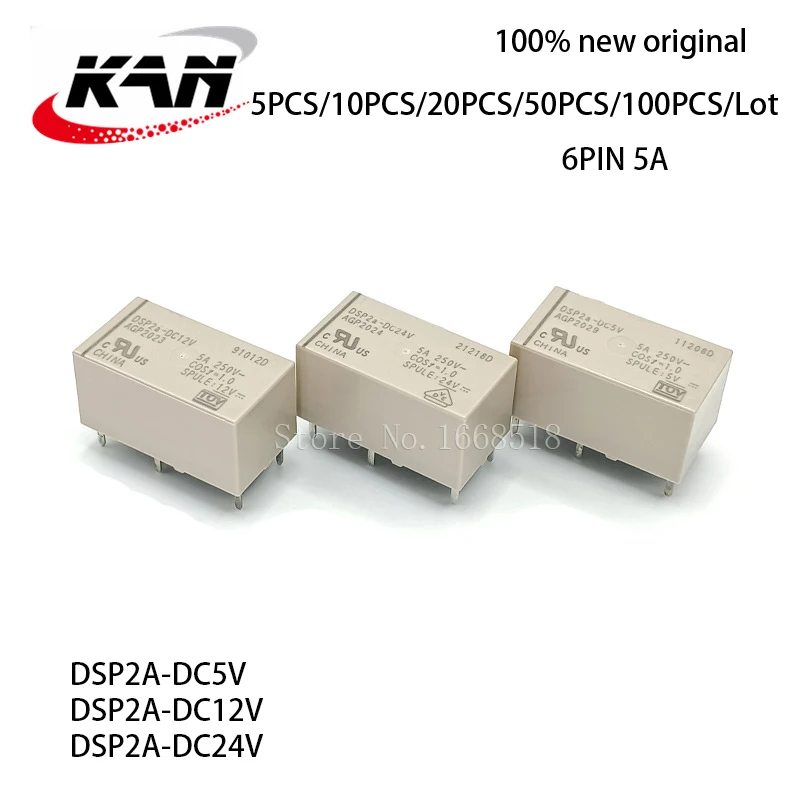 Free Shipping 100%Original New Relay DSP2a-DC5V DSP2a-DC12V DSP2a-DC24V DSP2a DC24V DSP2aDC24V AGP2024 AGP2023 AG2029 6PIN