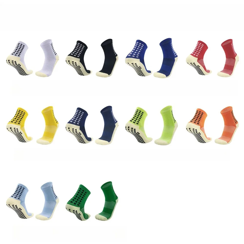 

1 Pair of Adult Football Short Socks Breathable Sports Socks Square Silicone Non-slip Grip Football Socks