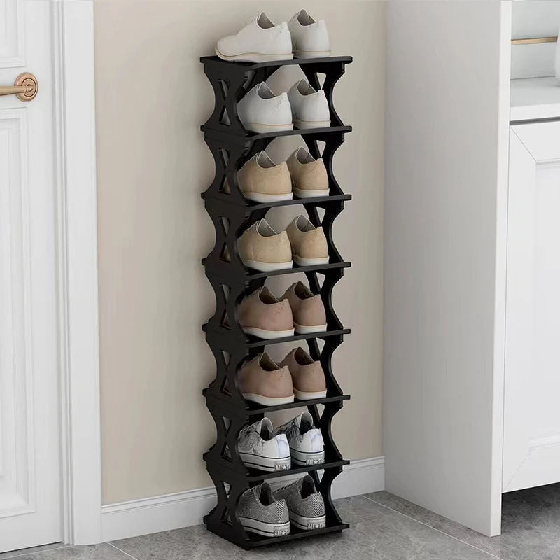 Multi-layer Shoe Rack Household Simple Narrow Storage Artifact Space-saving Dust-proof Shoe Cabinet Dormitory Indoor Shoe Shelf