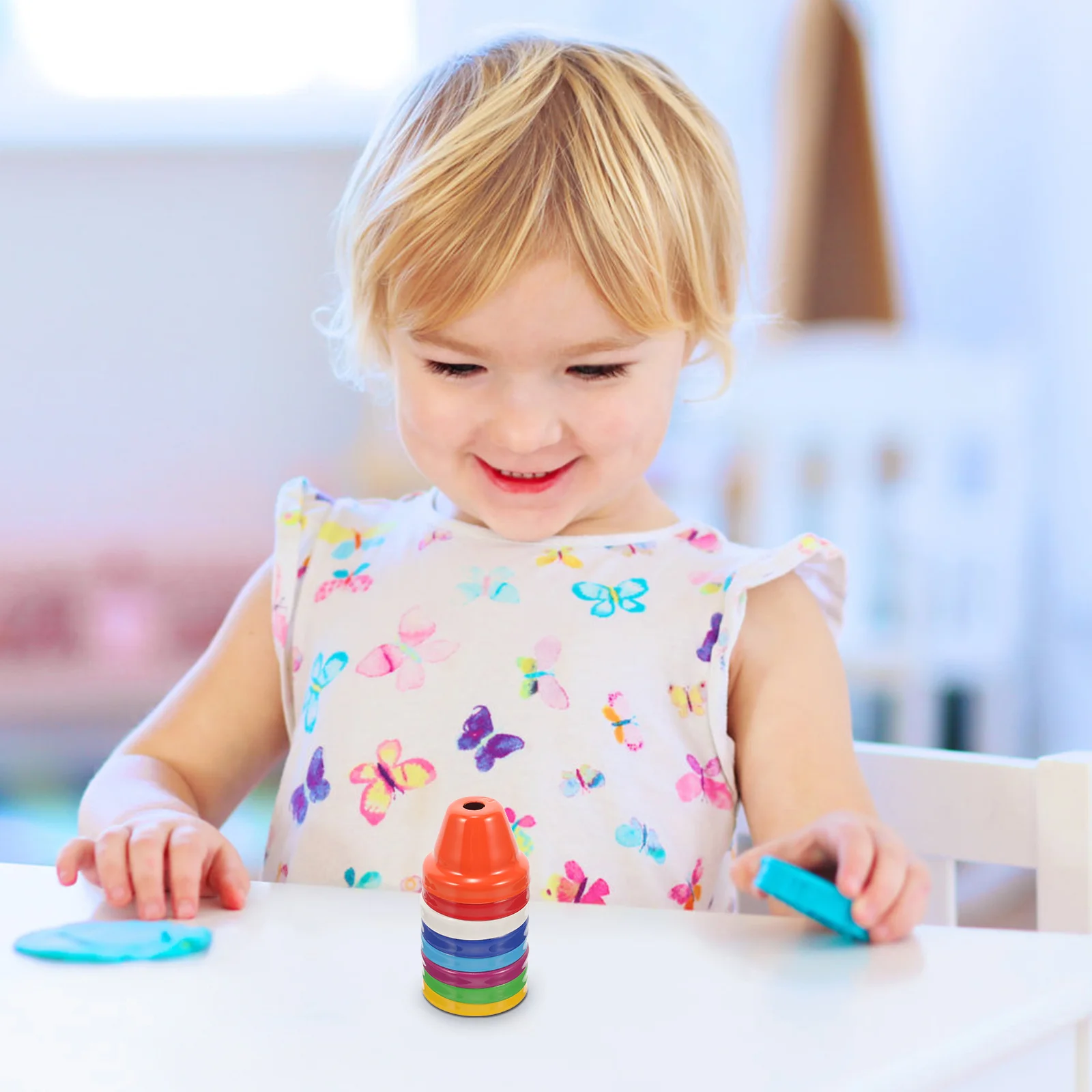 8 قطعة ملحقات أدوات أورف أجراس معدنية صغيرة صغيرة أجراس زخرفية ملونة لتعليم المشاريع الحرفية بنفسك #4