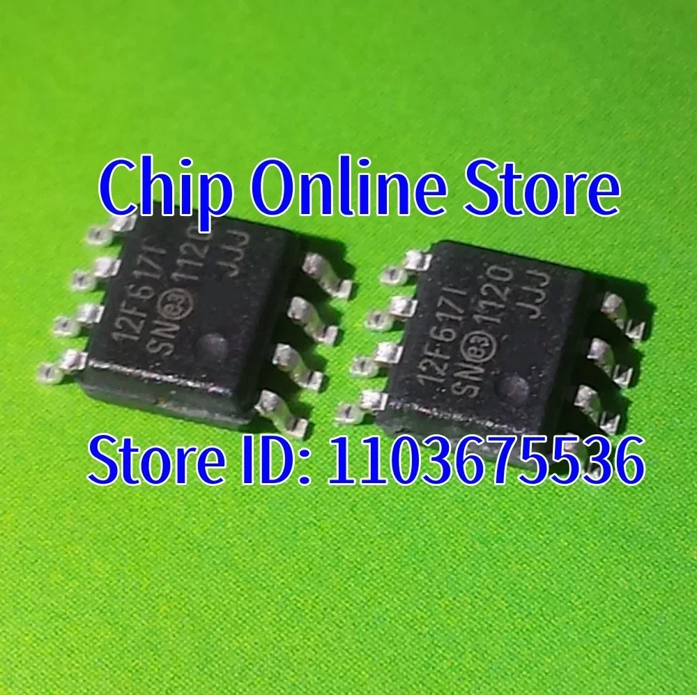 5~100pcs  PIC12F617-I/SN  PIC12F617T-I/SN  SOIC8  New Original  8 Bit Microcontroller MCU  PIC12F617