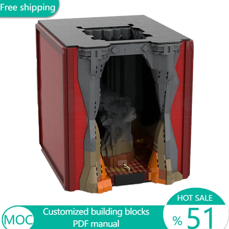 

4048 деталей Star Battle Crack of Doom Destruction Red Book of Westmarch Edition MOC, модульный конструктор DIY, игрушка для мальчиков, рождественский подарок