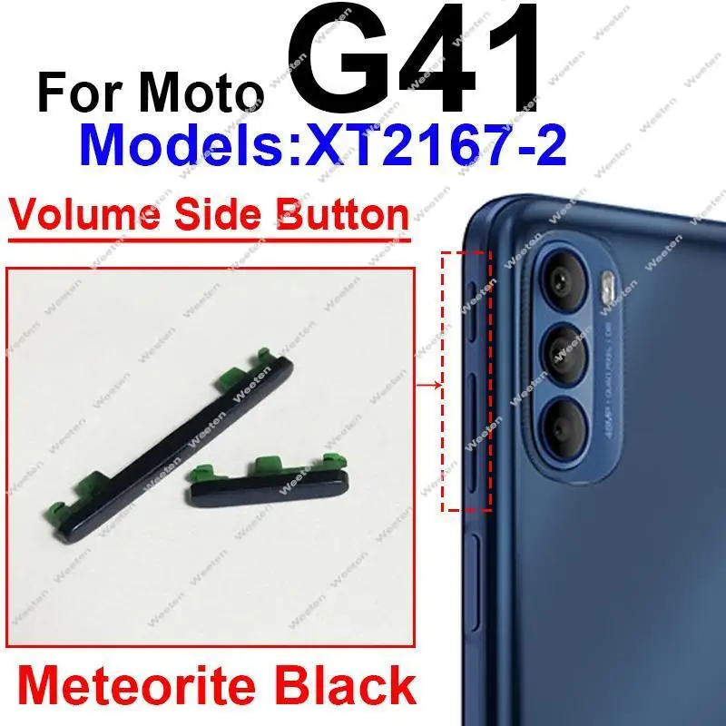 For Motorola MOTO G31 G41 G51 G71 G71S 5G On OFF Button Power Volume Switch Side Keys Replacement Parts