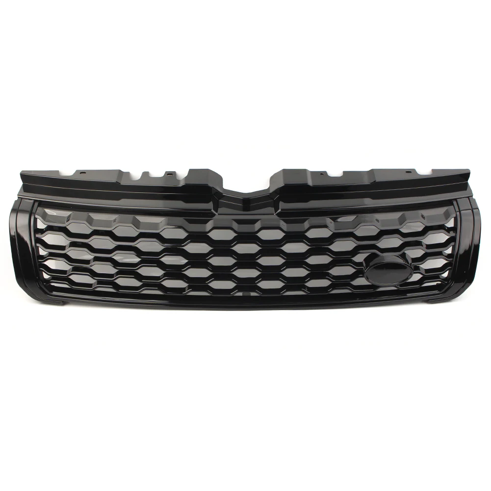 1Pcs Car Front Upper Grille Grill w/ Logo For Land Rover Range Rover Evoque 2010 2011 2012 2013 2014 2015 2016 2017 2018