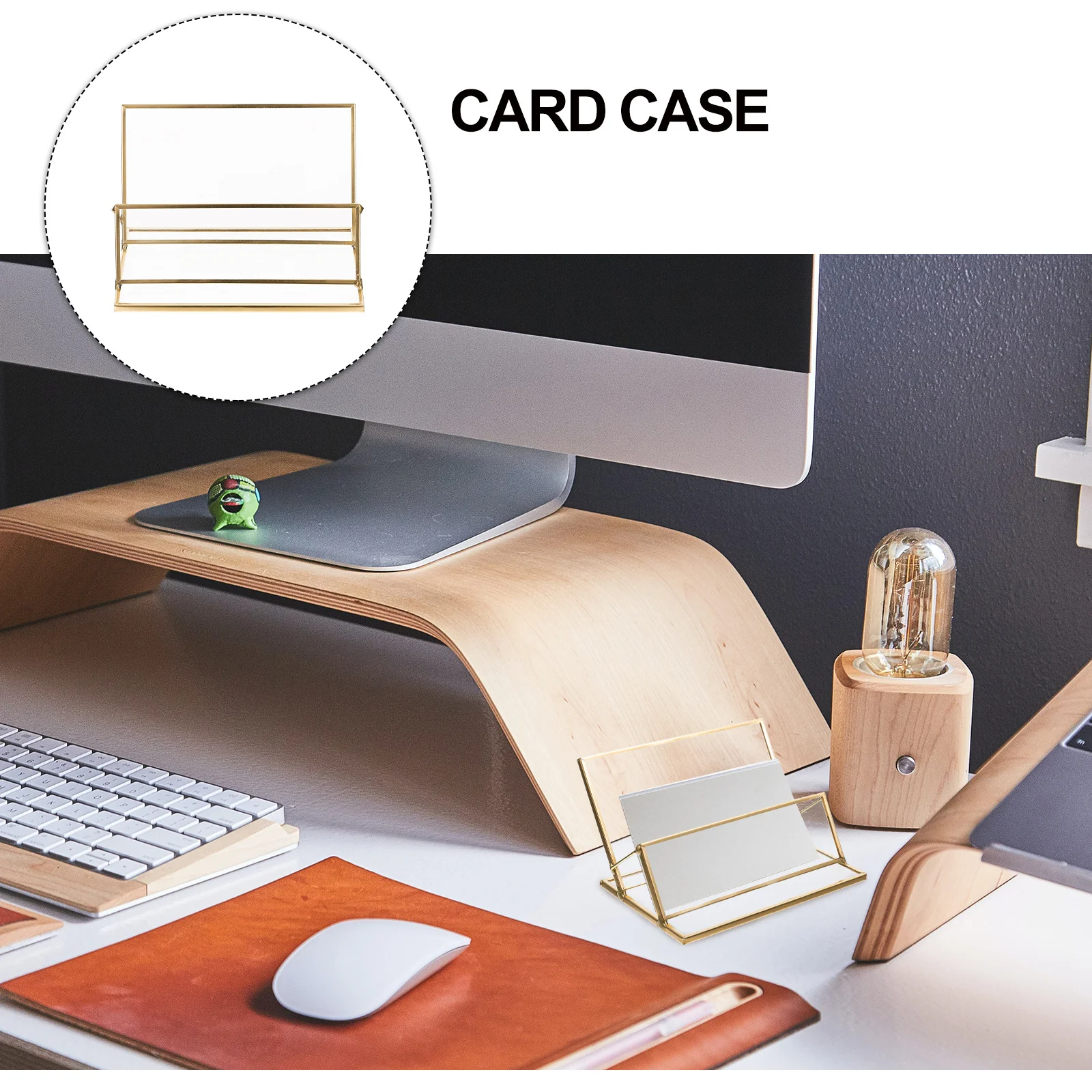 

Transparent Holder Desktop Storage Box Business Cards Storage Box Name Cards Holder