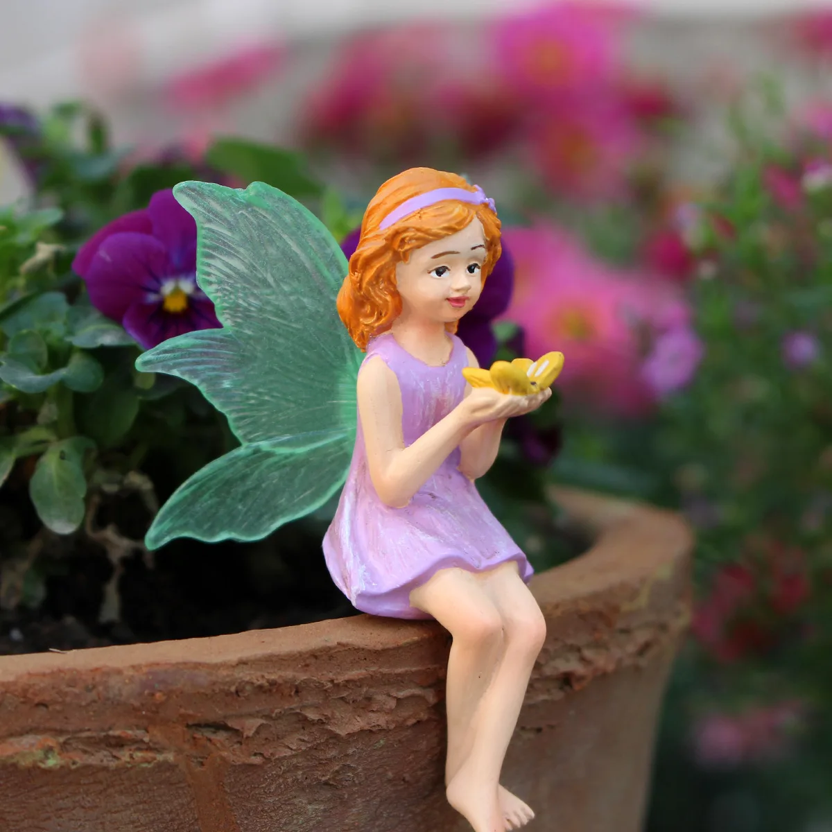 Handmade Resin Glowing Fairy - Waterproof Lawn Stake for Outdoor Garden
