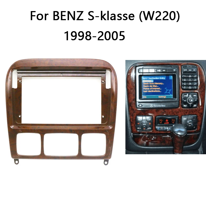 Android Head Unit Car Radio Frame Kit For Mercedes BENZ S-Class