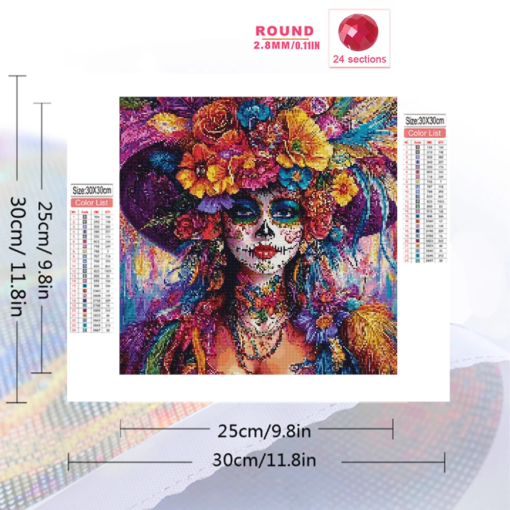 Momoart New Arrival Diamond Painting Woman Portrait DIY Acrylic Craft Supplies Diamond Mosaic Clown Flower Home Decoration