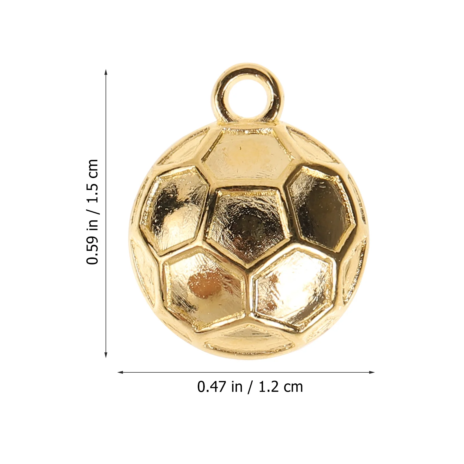 

100Pcs Football Pendant Decor DIY Accessory Handmade Jewelry Making Supply for Clothes Bag Headdress Craft Gift Unique Fashion