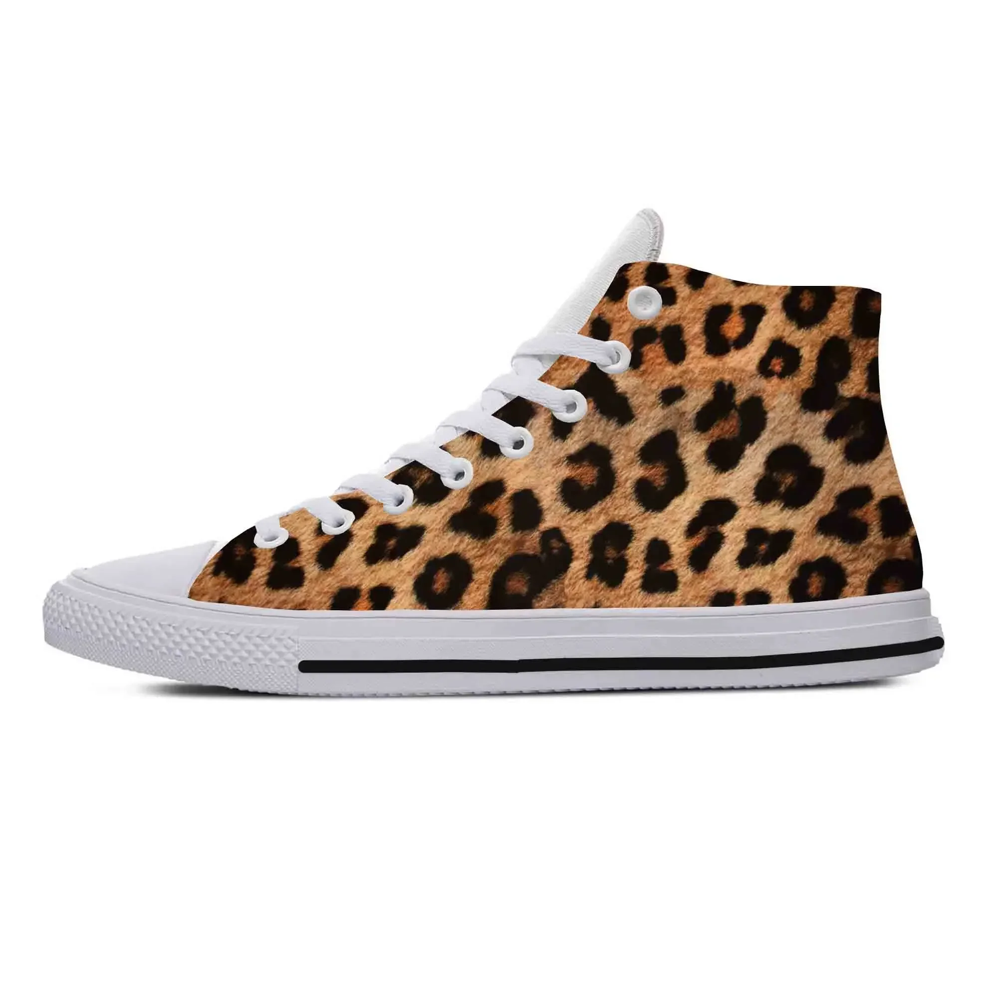 

Animal Panther Leopard Print Skin Pattern Fashion Casual Cloth Shoes High Top Comfortable Breathable 3D Print Men Women Sneakers