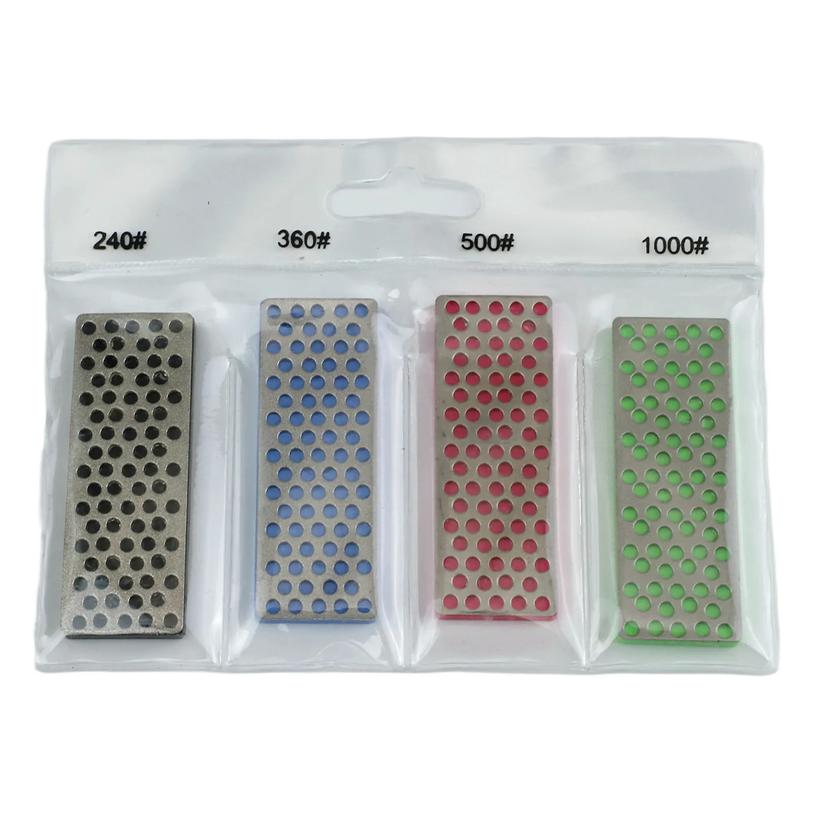 4pcs Snowboard Ski File Edge Polishing Tool Edge Bevel Ski Wax Kit File 240/360/500/1000 Grit Snowboard Accessories