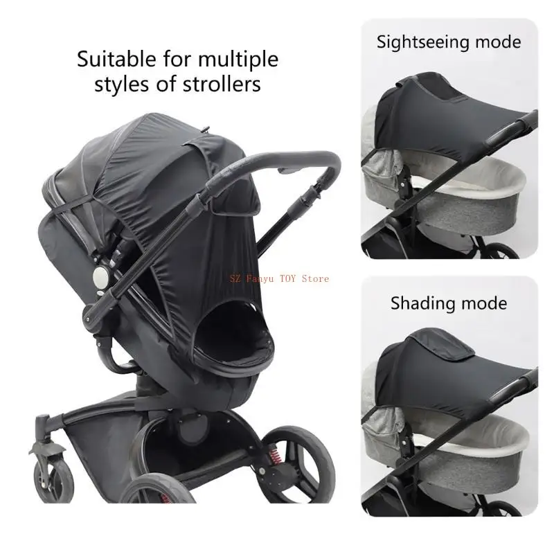 

96GC Infant Stroller Sun Protector Canopy Waterproof Case Pram Cover for Stroller