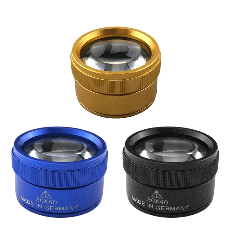 

F92C Mini Desk Magnifier Loop Microscope Glass Lens for Jeweler Map