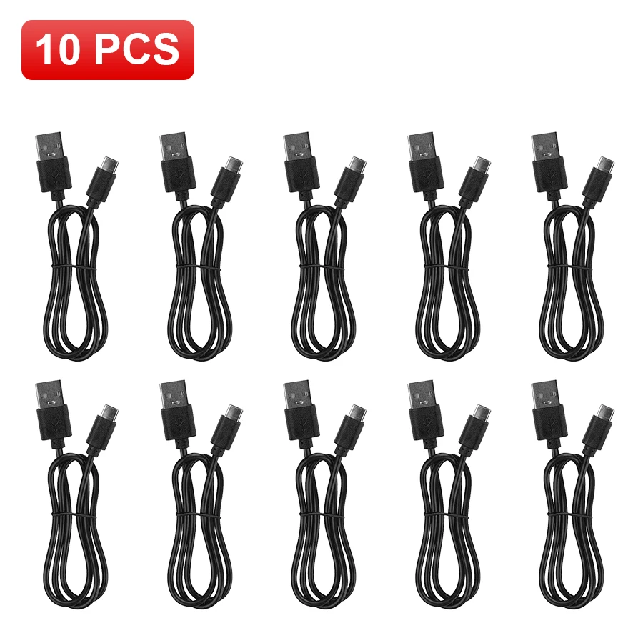 Kabel USB typu C Uniwersalny kabel do transmisji danych do urządzeń elektronicznych 1/10 szt. Kabel ładujący USB typu C