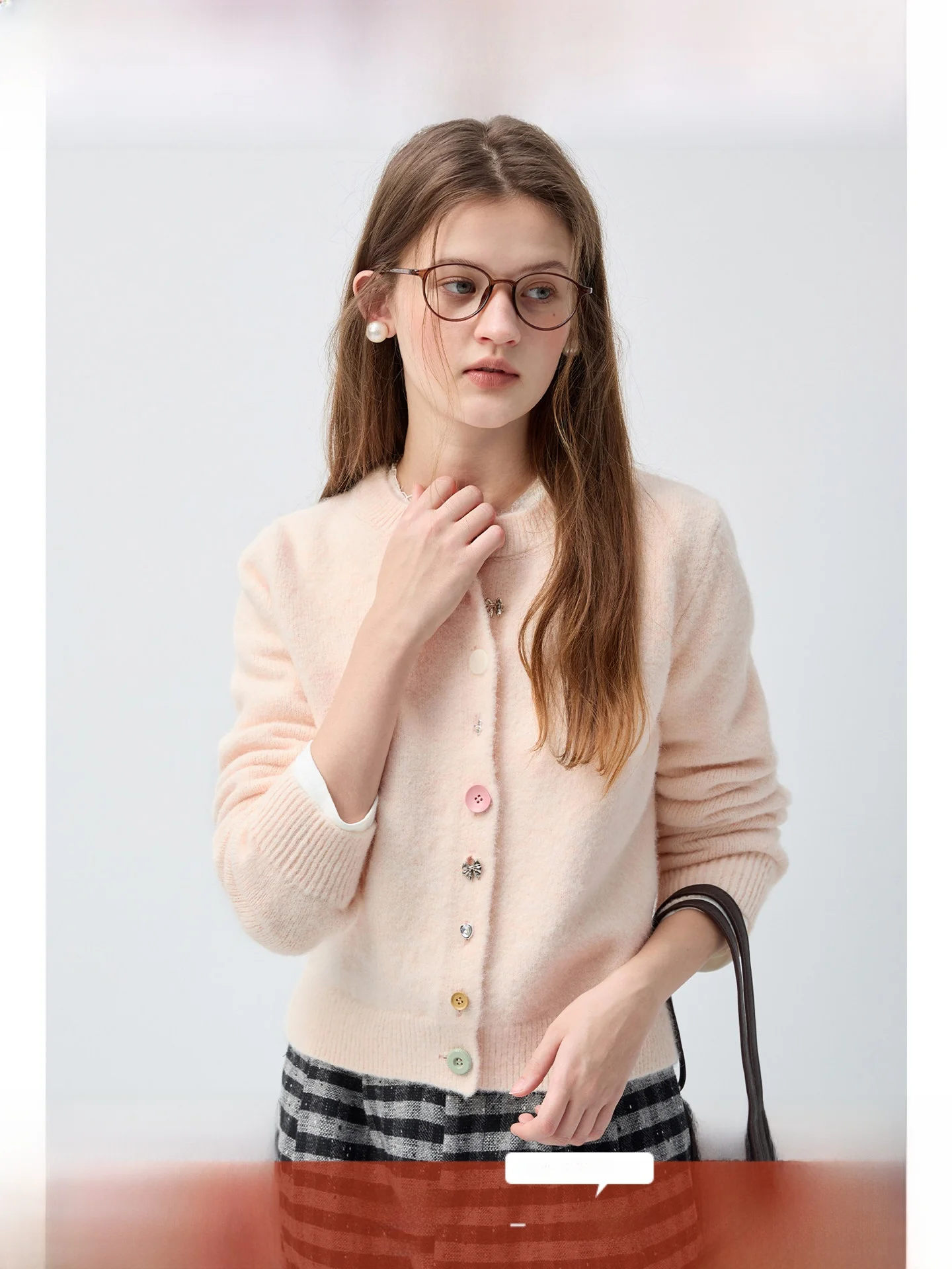 

Large Size Women's Woolen Knitted Open Cardigan round Ne Slimming Top for Winter Korean Sle Commute Faion Soft Breathable