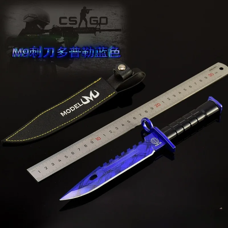 CSGO 真新しいサファイアドップラー M9 ゲーム周辺機器 26 センチメートルクールな金属武器剣 Accessorie 装飾コレクションおもちゃギフト男の子