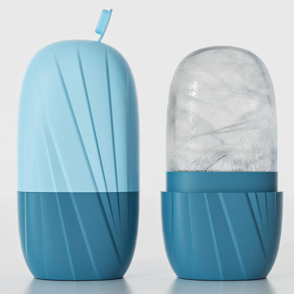 Silicone Face Application Ice Grid Beauty Ice Mold Facial Ice Application Massage Roller Ice Tray Multifunctional Skincare Tool