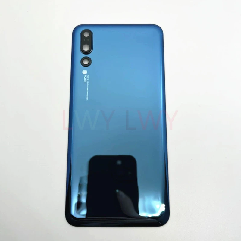 Battery Cover For Huawei P20 Pro Back 3D Glass Panel Rear Door Housing Case with Camera Glass Lens Replacement Parts