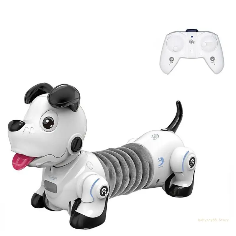 Y4UD Robot Dog Electronic Pet Dog Robot Dachshund Interactive Robot Dog Stunt Dog