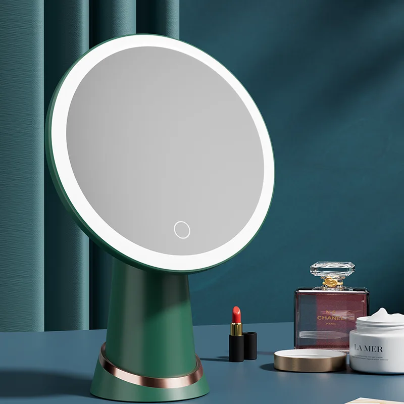 Cosmetic Mirror with Lights 3 Colours LED Cosmetic Mirror Light Rechargeable Stand Light Beauty Cosmetic Light Touch Control