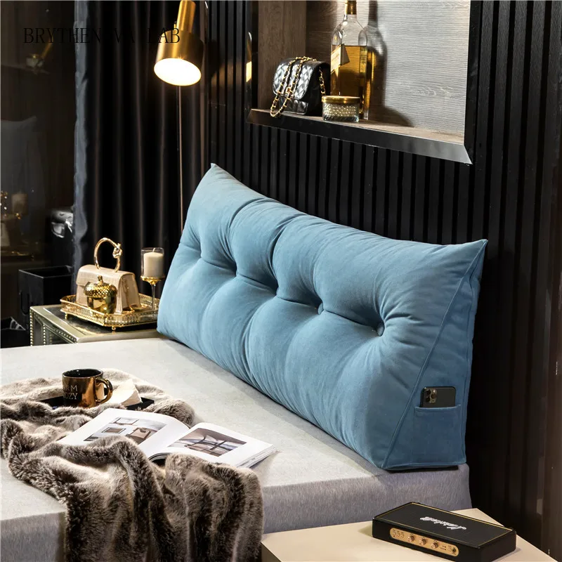 Removable Headboard Pillow Triangle Cushion Backrest Daybed Comfort Waist Rest Cushion Wedge Sleeping Pillow Bedroom
