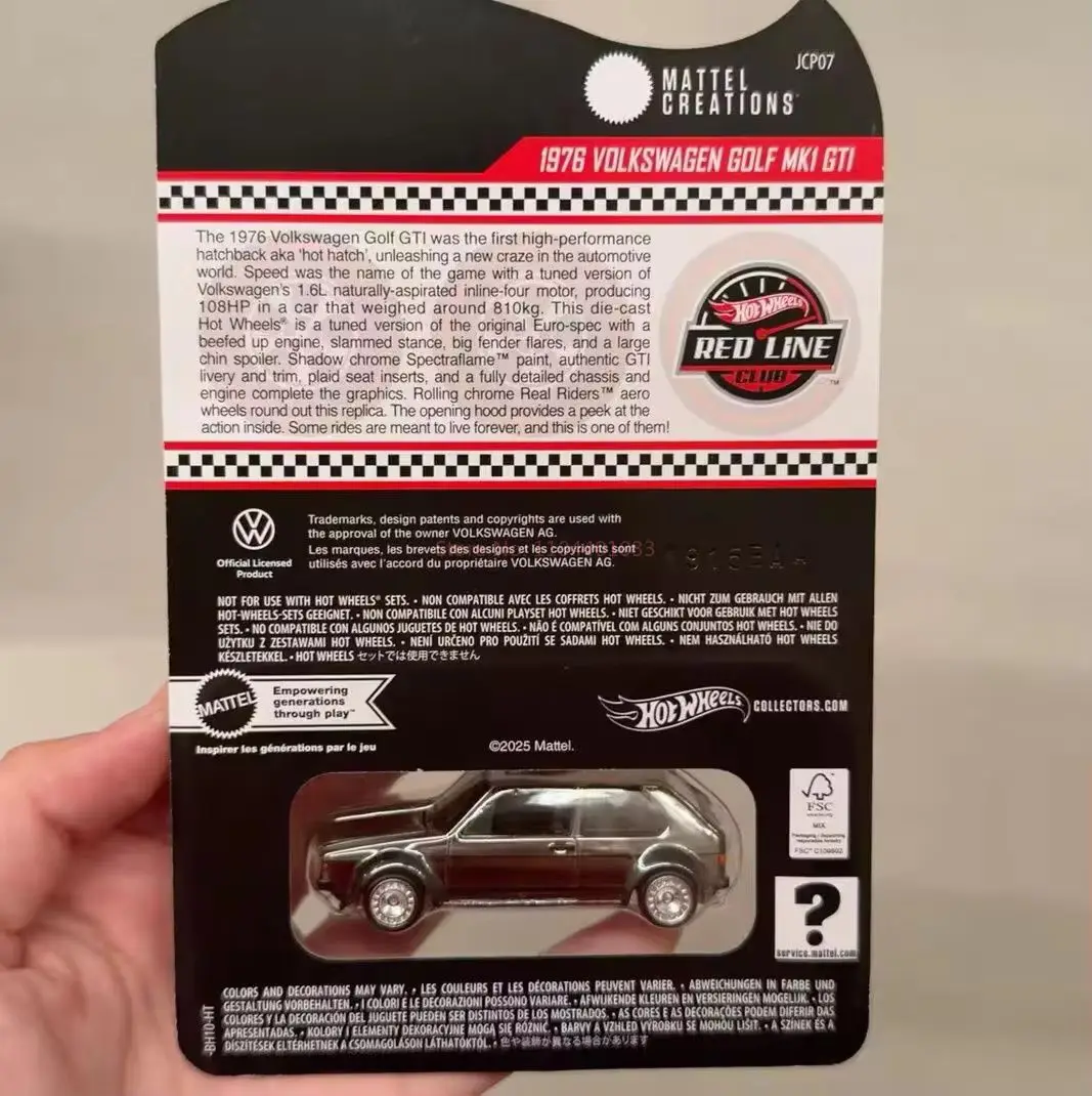 Genuine Hot Wheels RLC Red Line Golf MK1 GTI Volkswagen Volkswagen Small Steel Cannon Model DieCast Car Boy Collection Toy Gift view 6