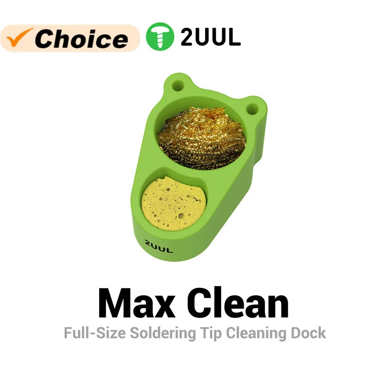 

2UUL FD30 Max Clean Полноразмерная док-станция для очистки паяльного жала, антитепловой силикон для мобильных телефонов, набор инструментов для очистки наконечника печатной платы