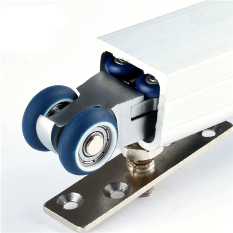 

8X Bifold Door Hardware Wooden Sliding Door Pulley Furniture Hardware Wheel Barn Door Roller Wall Door Folding Roller