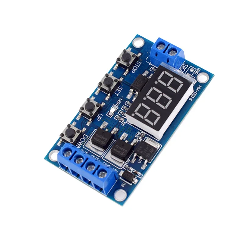 HCW M135 Trigger Cycle Timer Dual MOS Transistor Switch Control Board Parts Set Compatible for 12V Relay Replacement