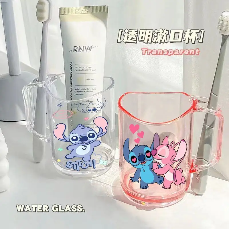 Disney Stitch Toothbrush Cup Male And Female Mouth Washing Cup Drinking Cup Kindergarten Anti Drop Elementary School Teeth