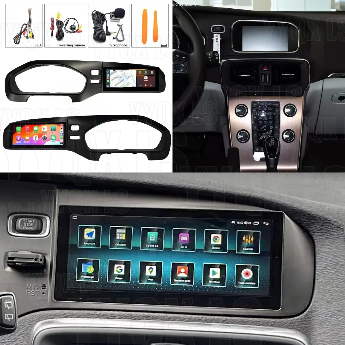 Qled Screen For VOLVO V40 2011 2018 Right Hand Driving Android Car Multimedia Video Player GPS CarPlay 2din Head Unit Navigation