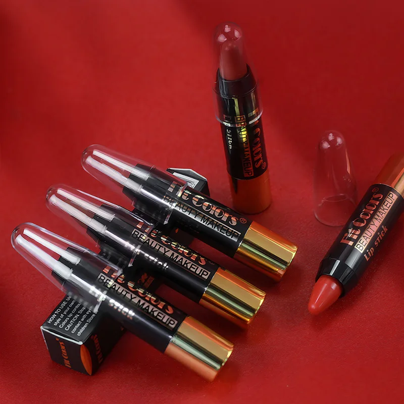 Fit Colors 6-Color Nourishing Lip Crayons - Velvet Finish, Hydrating, Non-Transfer, and Waterproof Lipsticks image 5