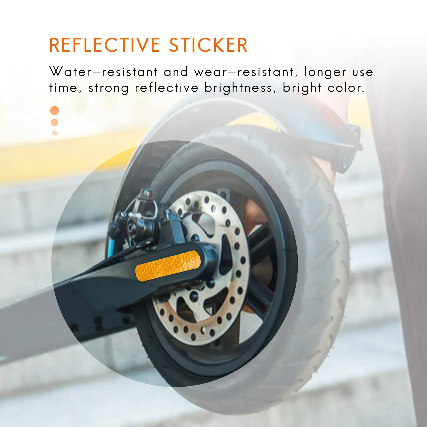 AB59-Front Rear Wheel Cover Protective Shell Reflective Sticker For Ninebot Max G30 Scooter Accessories 4PCS