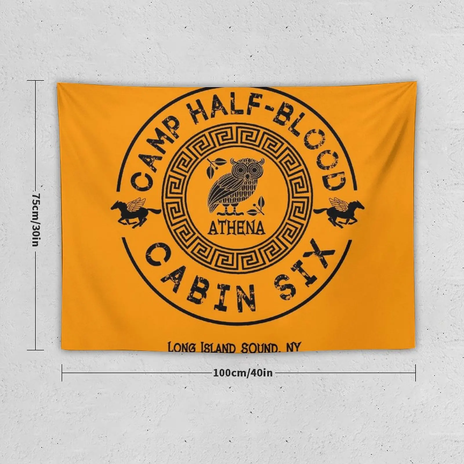 Cabin Six - Athena - Percy Jackson - Camp Half-Blood Tapestry Decoration Aesthetic Bedroom Decorations Tapestry