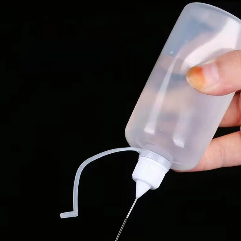 5-100ml Needle Tip Glue Bottle,Squeeze Plastic Bottle Dispensing Needle Childproof Cap,Needle Tip Bottles Liquid Flux Dispenser view 5