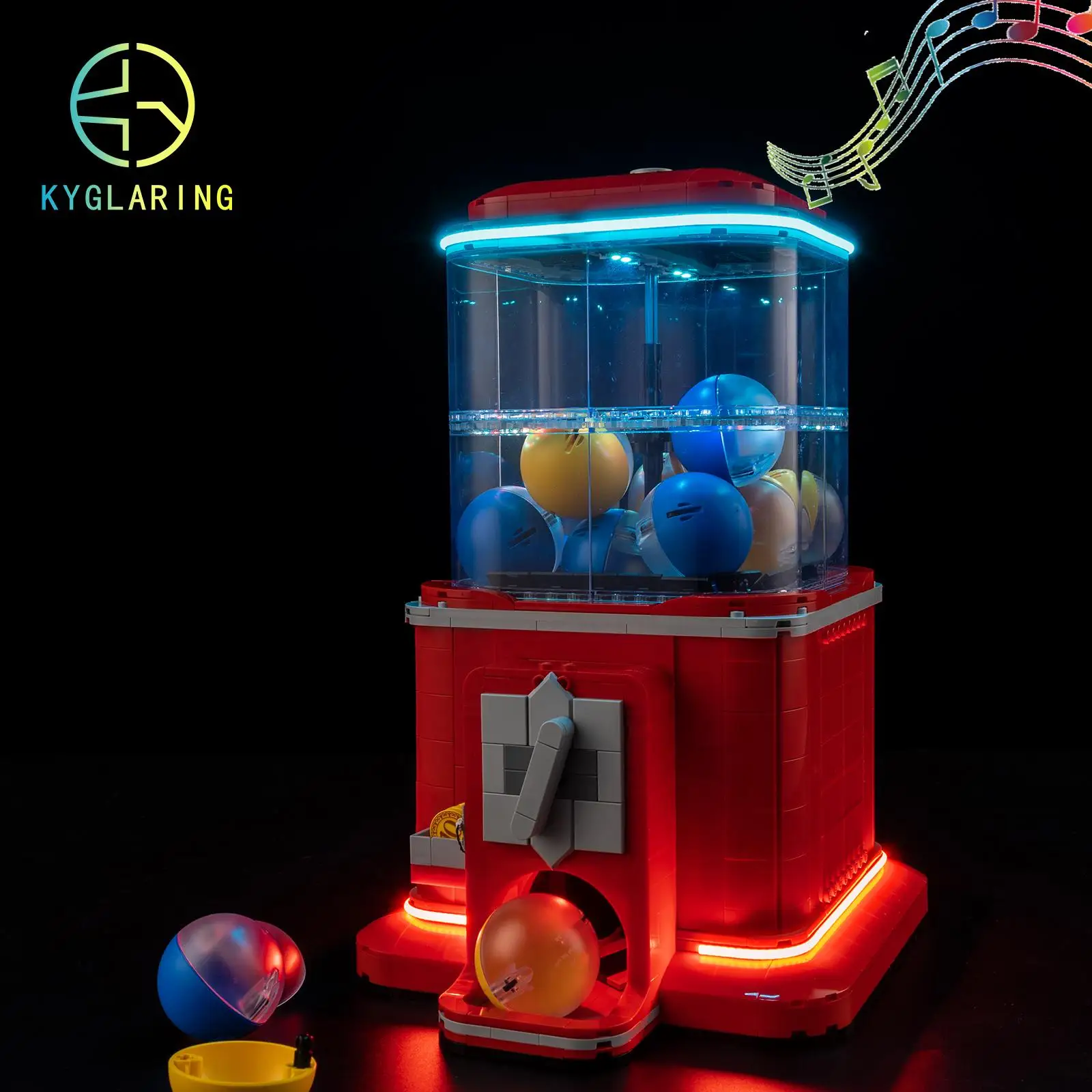 

Kyglaring Led Lighting Set Diy Toys for Minifigure Vending Machine 21358 Building Blocks (Not Included Model)