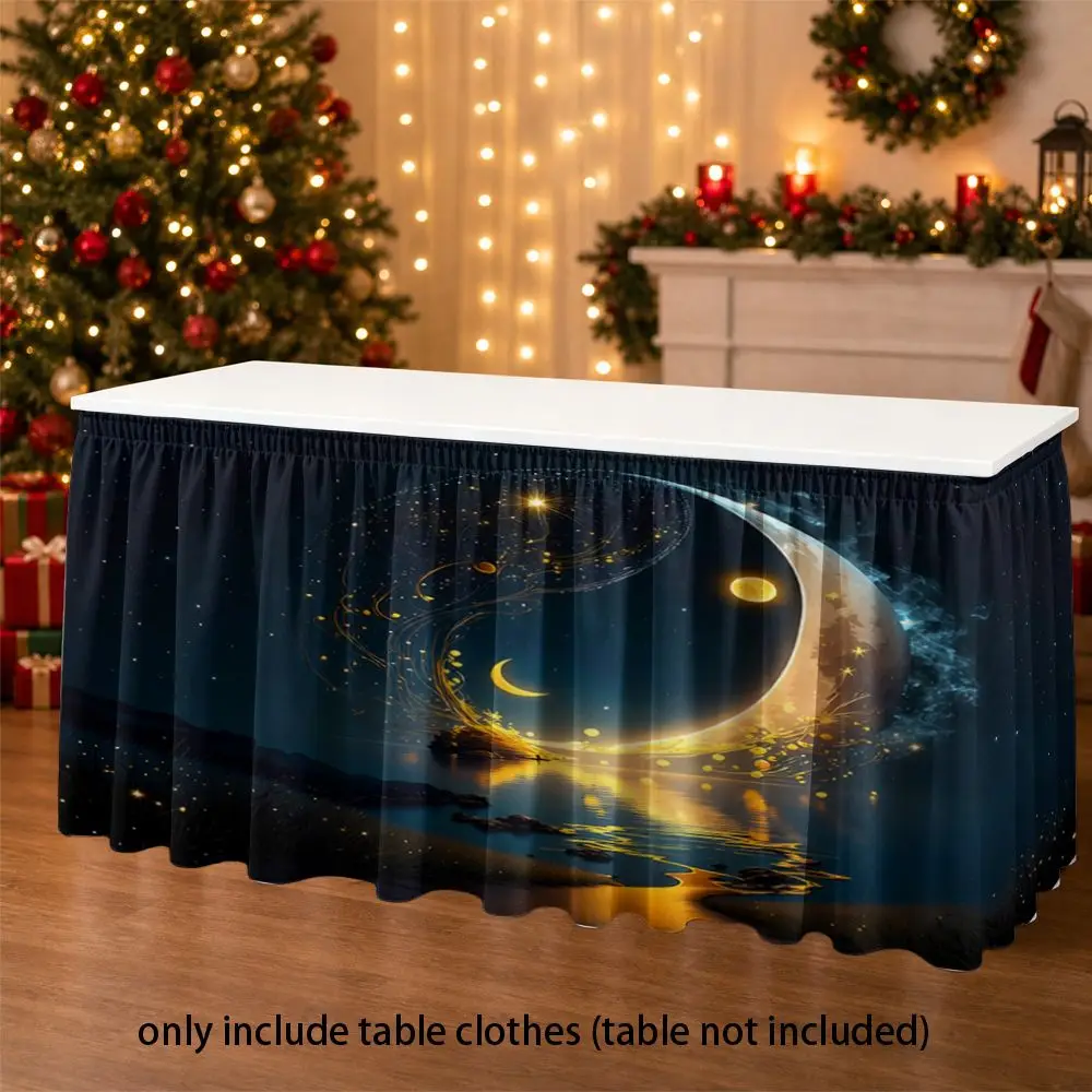 Home decoration, dining table, office desk, party tablecloth, kitchen curtains, classroom and event table aprons