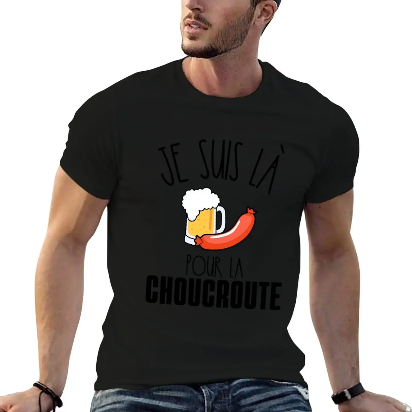 Humorous Gift Man Gourmand Sauerkraut Alsace T-Shirt oversizeds sublime heavyweights for a boy compression shirt men