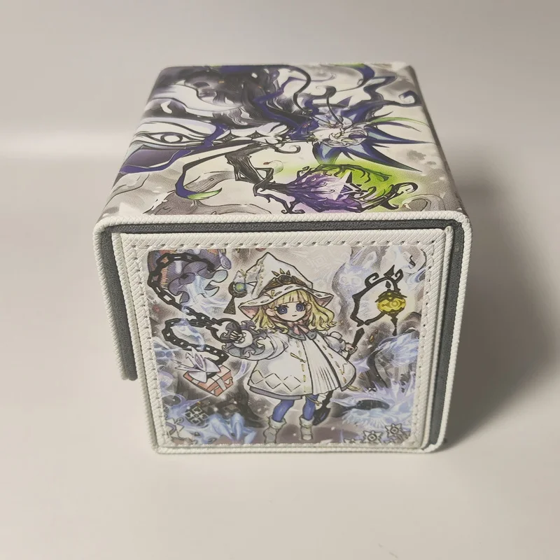 Acg Cards Box Yu Gi Oh Elzette Astellar of The White Forest Anime Game Ocg Tcg Ptcg Trading Card Storage Box Pu Collection Box