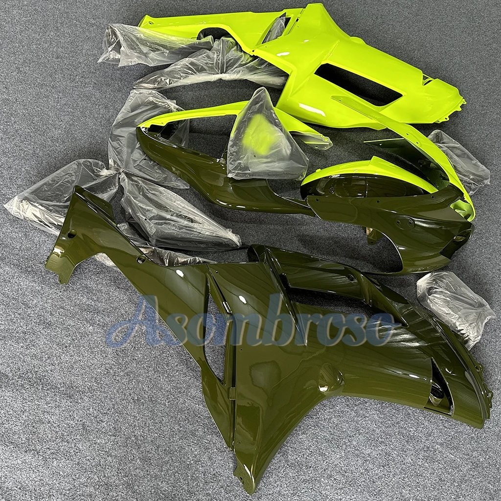 Full Fairings Kit Fit For Ninja ZX-25R zx4r 2019 2020 2022 2023 ZX 25R ZX-4R Black/Fluorescent Yellow  Bodywork Set