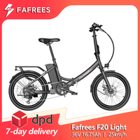 Fafrees F20 Light Folding Electric Bicycle 250W 36V 16.75Ah Lithium Battery 20 inch MTB Mountain Bike Outdoor Ebike for Adult