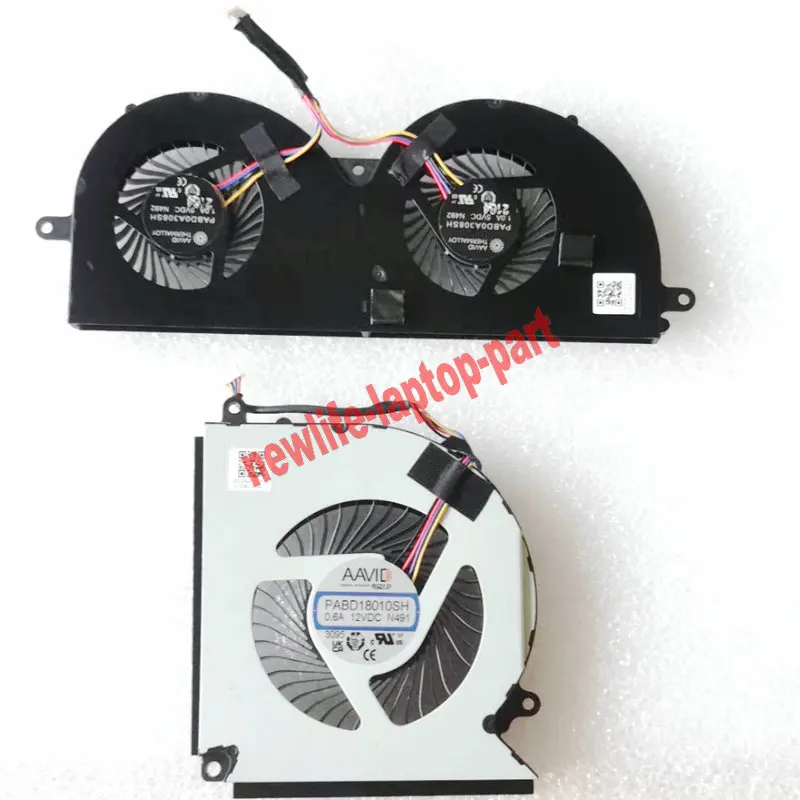 Original For MSI Titan GT77 GT77HX MS-17Q1 Laptop CPU GPU Cooling Cooler Fan PABD18010SH N491 N492 FREE SHIPPING