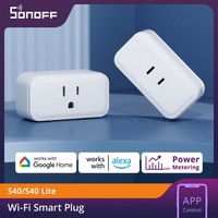SONOFF S40 / S40 Lite WiFi Smart Plug US 15A Wireless Socket Energy Monitoring Smart Timer APP / Voice Control via eWeLink Alexa