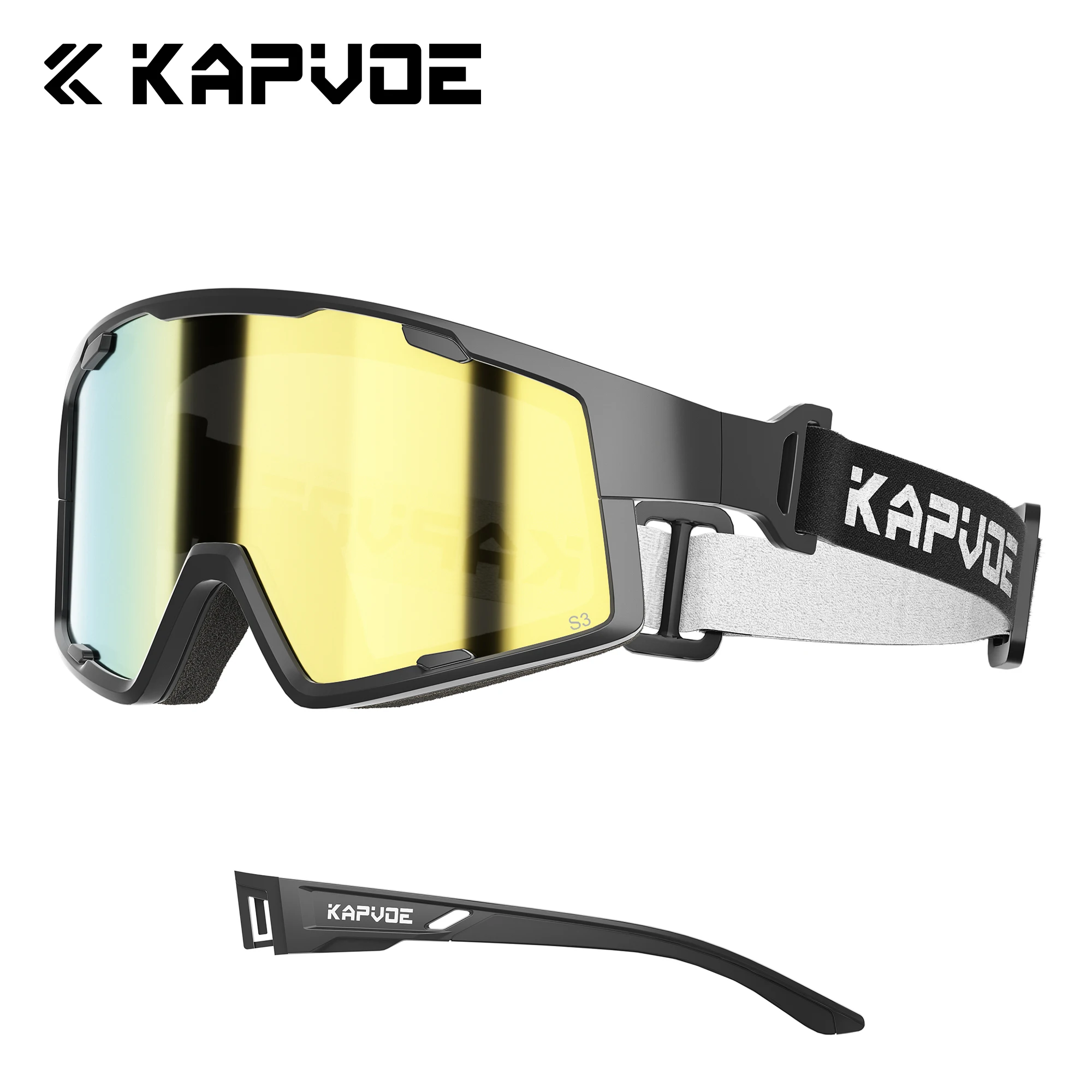 Kapvoe Newest Motorcycle Goggles For Men Motocross Sunglasses Safety Protective Snow Goggles Glasses Replacement Temples Legs view 6